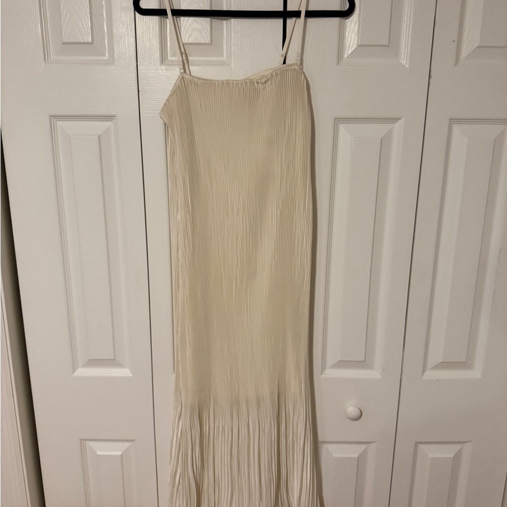 NWT Abercrombie Strapless Pleat Release Midi Dress